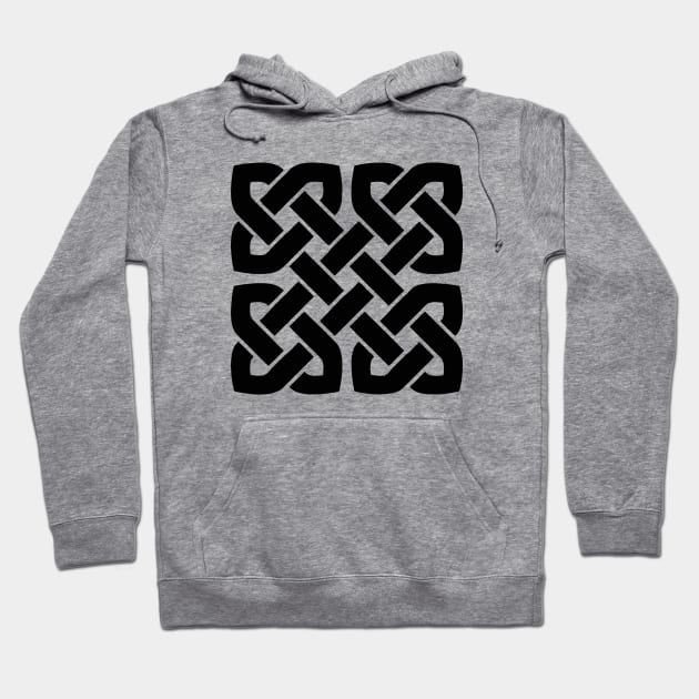 Celtic Interwoven Endless Knot Geometric Pattern 8 Hoodie by taiche